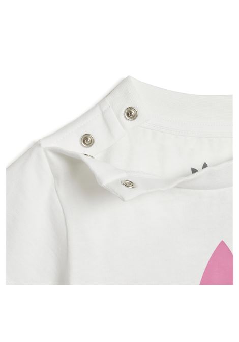 Set Adidas Trefoil con Pantaloncini e T-shirt Bianco Rosa Infant ADIDAS ORIGINALS | Set | IR6865-